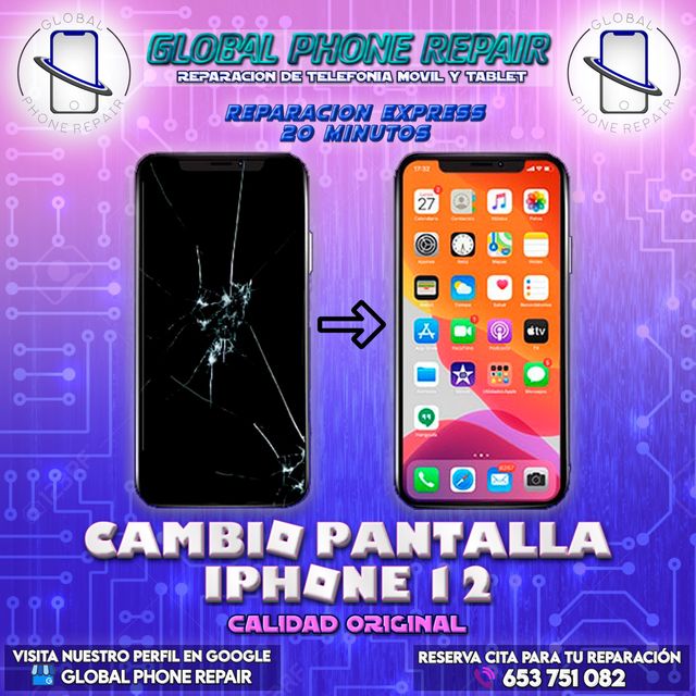 Cambio pantalla iPhone 12