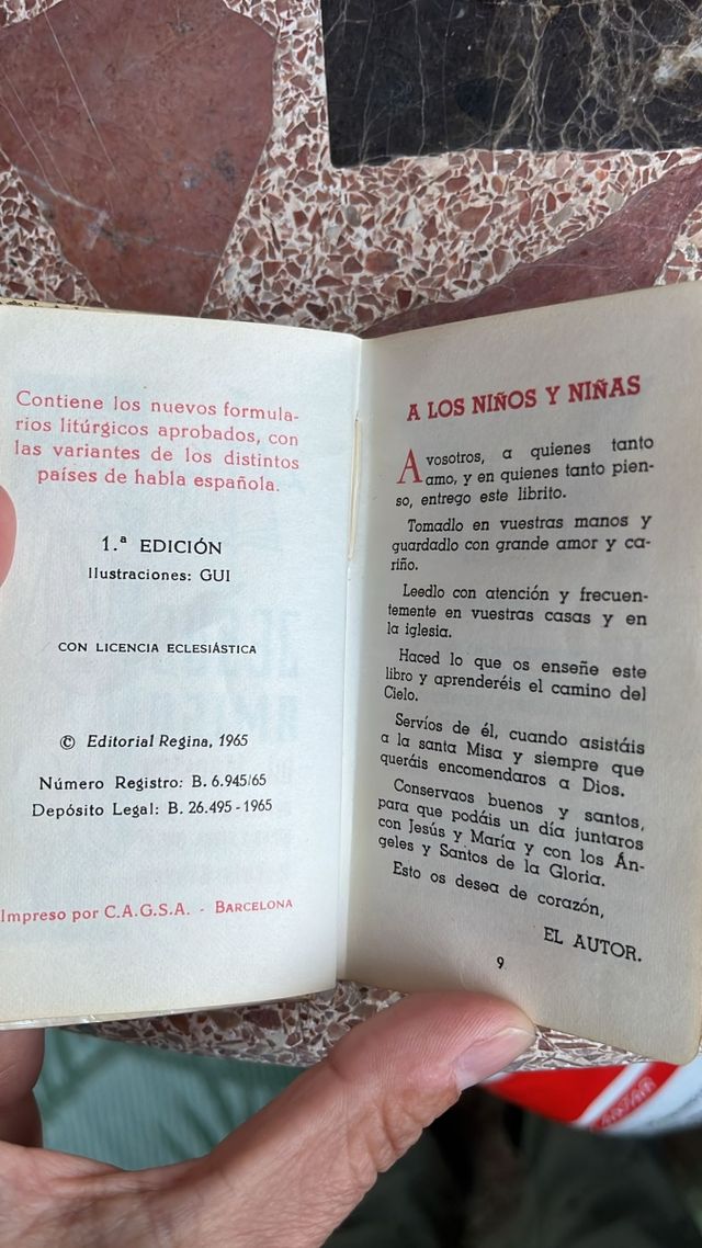 Libro d'oro della Prima Comunione 1965