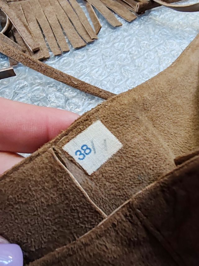 Completo gonna e gilet in pelle