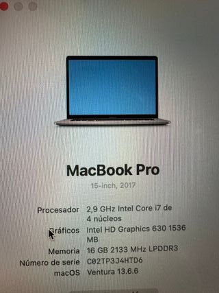 MacBook Pro 15” 2017