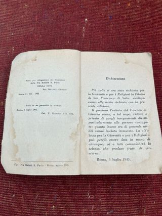 - Libretto per persone religiose “La FILOTEA” 