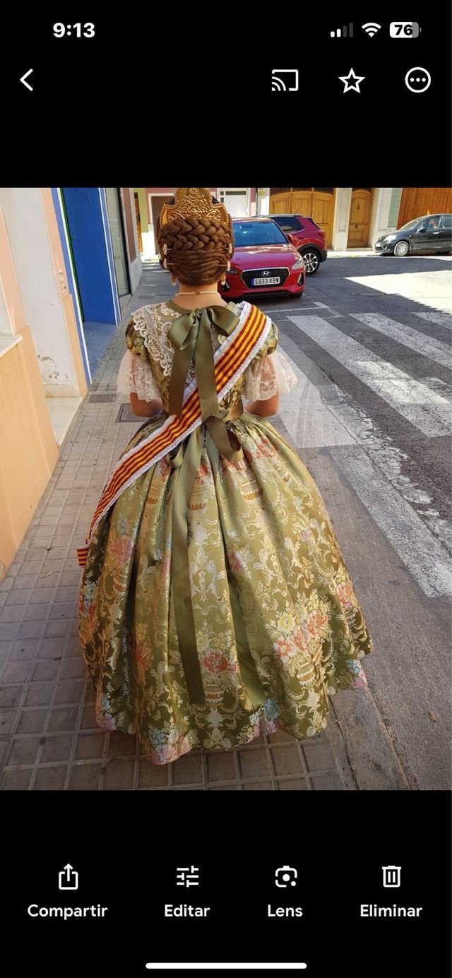 traje fallera niña