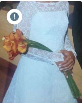 Vestido de novia rosa clara