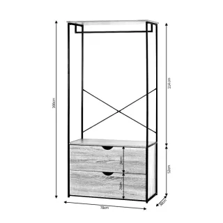 EN OFERTA! ARMARIO/PERCHERO EGA 2 CAJONES