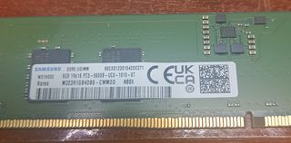 SAMSUNG memoria ram DDR5 UDIMM 8GB PC5 5600B