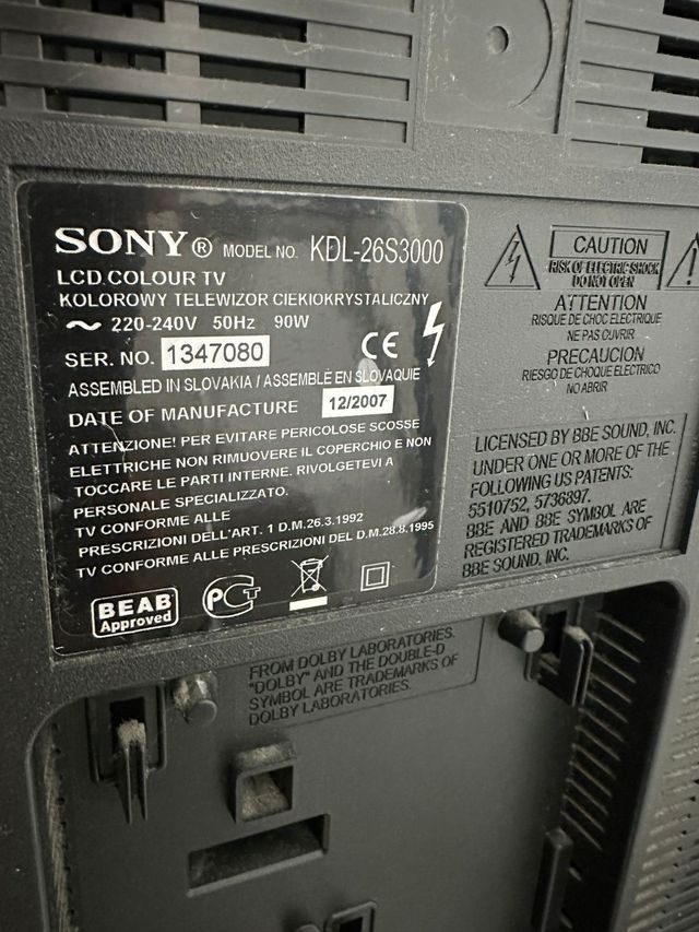 Television SONY bravia