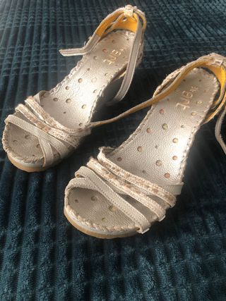 Sandalias plateadas Art 41