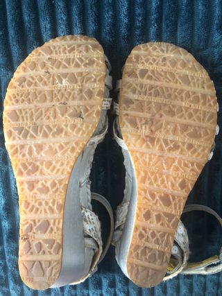 Sandalias plateadas Art 41