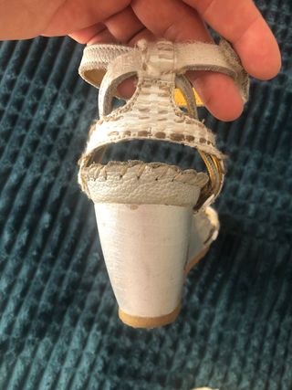 Sandalias plateadas Art 41