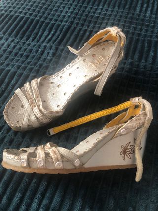 Sandalias plateadas Art 41