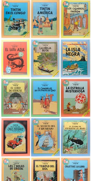 Colección libros de Tintin Herge