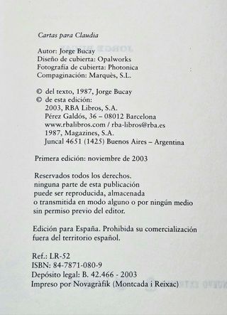 Cartas para Claudia