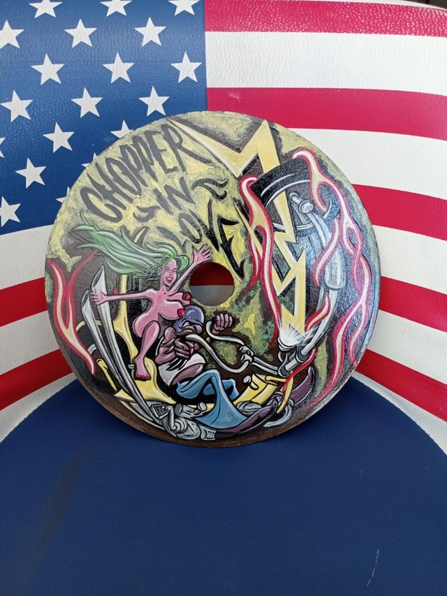 Decorazione oldschool chopper