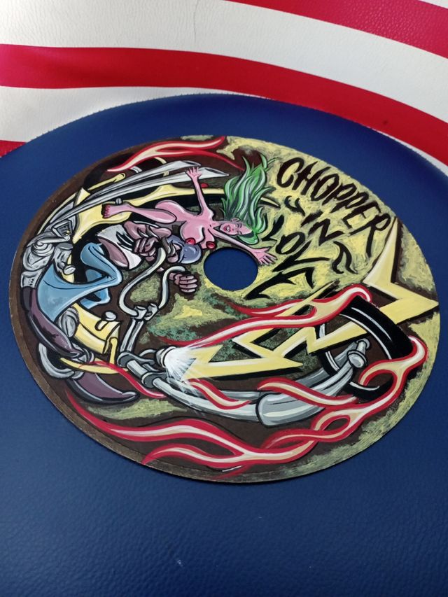 Decorazione oldschool chopper