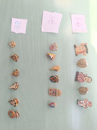 Pins equipos de fútbol 2,3 y 5€