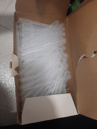 Caja de 500 pipetas pasteur 3ml