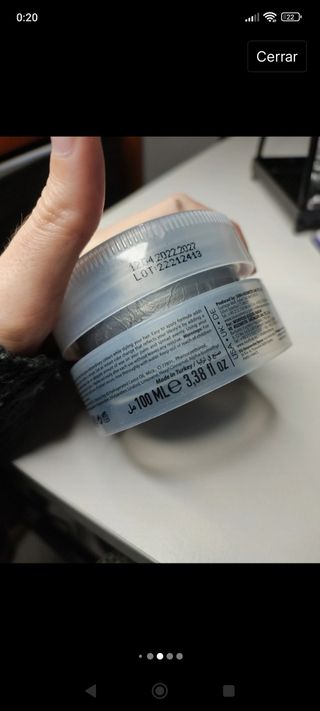 Cera cris plateada para cabello