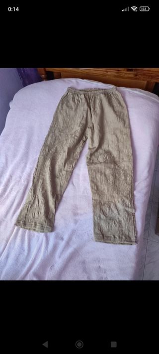 Pantalón hippie de lujo talla M