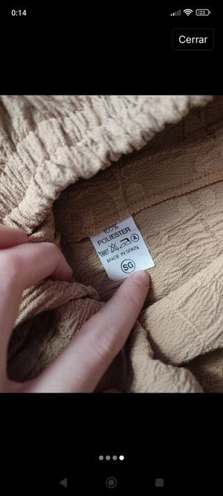 Pantalón hippie de lujo talla M