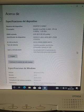 Ordenador i5 4460 +8 ram