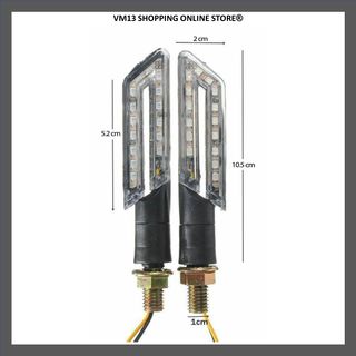 4 INDICATORI DI DIREZIONE PER MOTO  LED UNIVERSALI