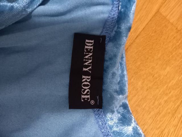 Camicetta donna azzurra cangiante tg. 42