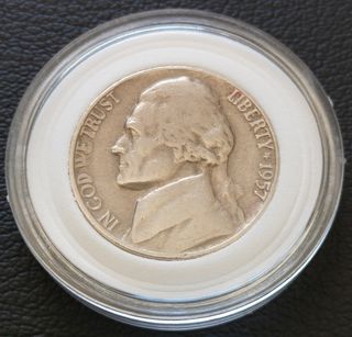 Moneda Five Cents año 1957