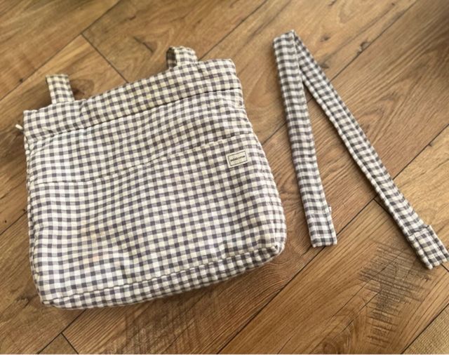 Bolsa Icon minicoton vichy gris