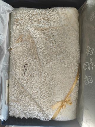 Copriletto macramè 