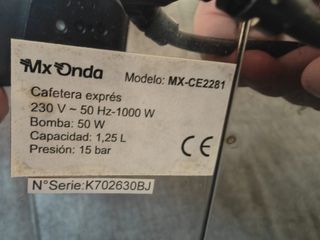 Cafetera MX Onda MX-CE2281