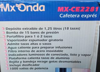 Cafetera MX Onda MX-CE2281