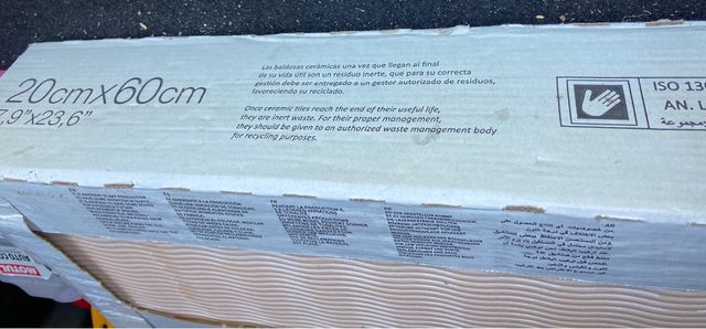 2 cajas azulejo blanco efecto cemento Caen