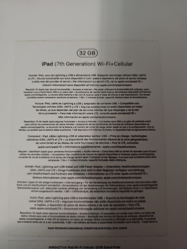 iPad 7 Apple Séptima generación Como nueva!!!