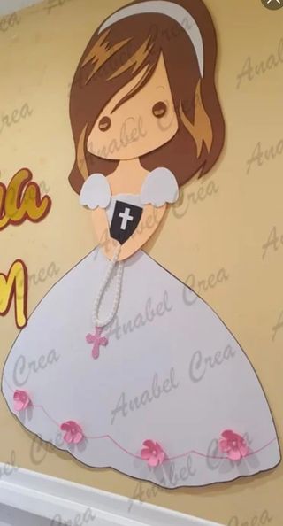 Muñeca grande de comunión para eventos