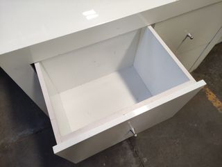 Aparador cajonera mostrador madera blanco