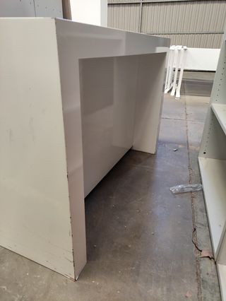 Aparador cajonera mostrador madera blanco