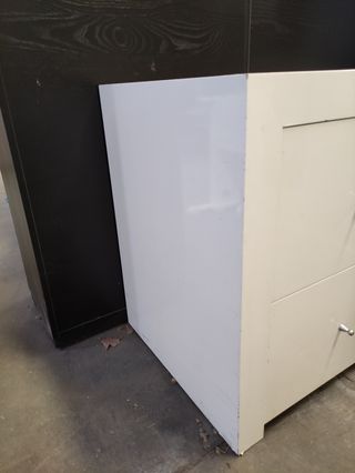 Aparador cajonera mostrador madera blanco