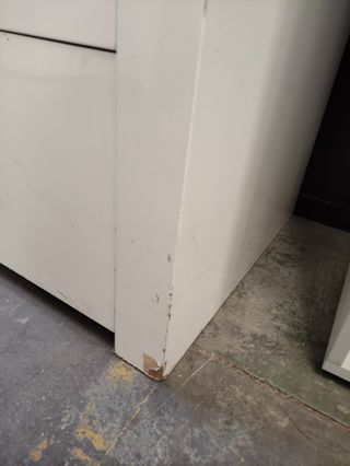 Aparador cajonera mostrador madera blanco