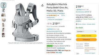 Mochila porta bebe BabyBjörn One Air