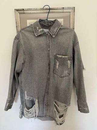 Cazadora vaquera oversize ZARA
