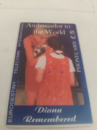 Scheda telefonica principessa Diana