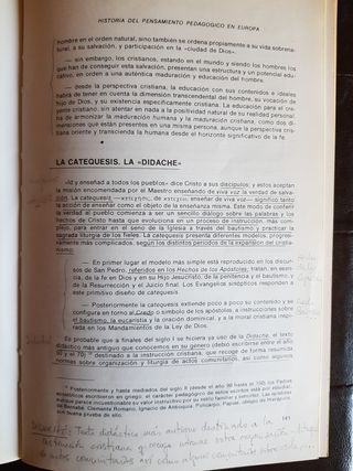 Historia Pensamiento Pedagógico Europa