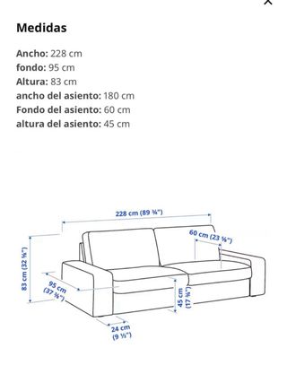 SILLON KIVIK IKEA TRES PLAZAS
