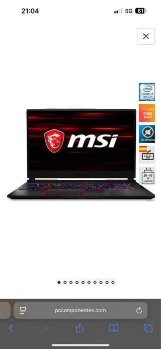 Portatil gaming