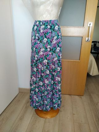 Falda estilo ibicenca estampdoXL