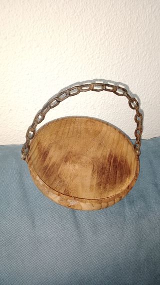 Antiguo Cuenco de madera vitange antiguo