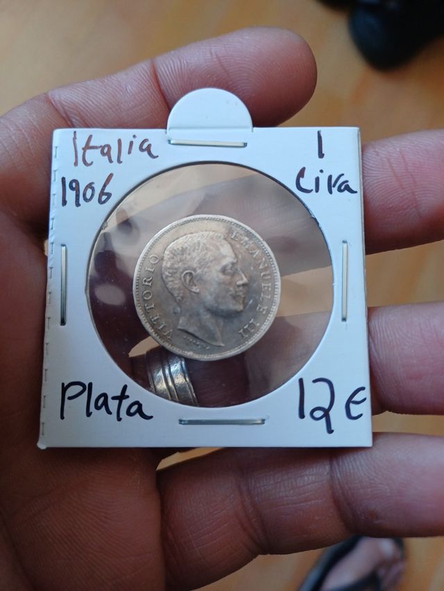 Moneda de plata 1 lira 1906