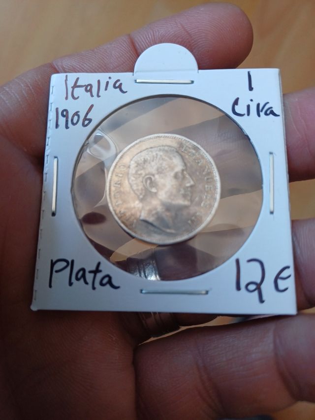 Moneda de plata 1 lira 1906