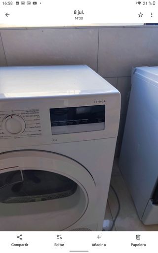 Secadora Bosch 8 kilos