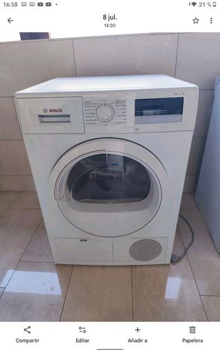 Secadora Bosch 8 kilos